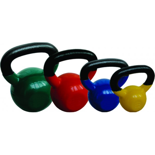 Vinyl dipped kettlebells